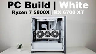 Gaming PC Build White | Hellhound Spectral | T-Force XTREEM | NZXT N7 B550 | Corsair 4000D