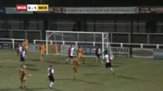 (02/02/10) Woking 1-1 Merstham AET Woking win 3-0 on pens (Match Highlights)