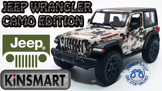 Kinsmart Jeep Wrangler Rubicon Camo Edition Brown Miniatur Diecast Mobil Jeep Wrangler Unboxing