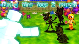 Can you beat FNAF World with ONLY the top 2 rows? (FULL RUN)
