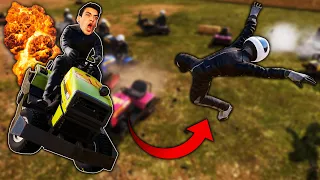 INSANE LAWNMOWER DEMOLITION DERBY! (Wreckfest)