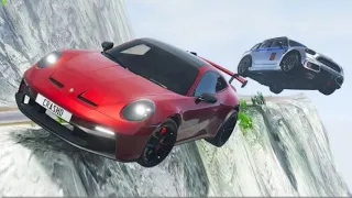 Cliff Drop Car Crashing 😂🤣 #29 - BeamNG Drive | CRASHdriven | SOTBANDgame