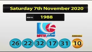 NLCB Lotto Plus Saturday 7th November 2020
