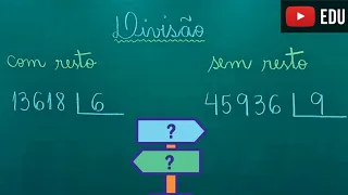 🔮 Divisão com resto e Divisão Exata (com resto zero, ou seja,  sem resto) - Professora Angela