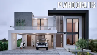 House Design 12x13 meters | Casa de 12x13 metros