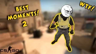 CSGO! Best Moments and Funny Highlights! #2 (WTF!!)