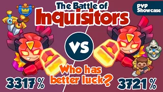 Max Inquisitor vs Max Inquisitor in an intense battle but luck determines who wins! Rush Royal