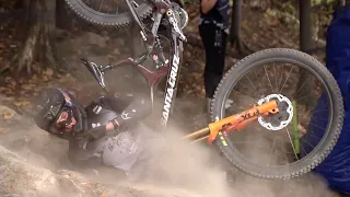 SO. MUCH. BIKE. SMASHING. Mont-Sainte-Anne World Cup Downhill Slow Motion