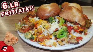 Massive Breakfast Frittata Challenge at Mother's Cupboard Syracuse!!