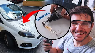 CORTEI O CAPÔ COM A DREMEL! Entrada de ar NACA, Veja como ficou!