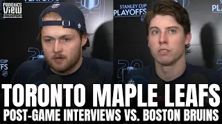 Mitch Marner & William Nylander Explain Heated Bench Exchange vs. Bruins: "We Don't Hate Each Other"