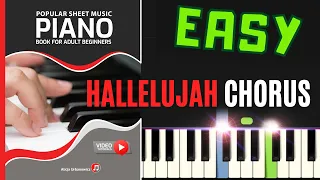 Hallelujah Chorus from Messiah I Handel I Easy Piano Tutorial Sheet Music for Beginners I SLOW Nuty