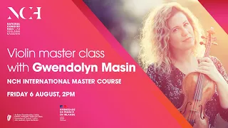 IMC 2021: Violin master class with Gwendolyn Masin