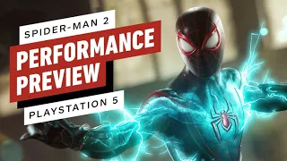 Marvel's Spider-Man 2 PS5 Performance Preview | Showcase Trailer