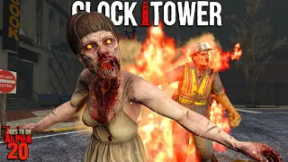 7 Days to Die: CLOCKTOWER EP 36 - Why is my BASE BROKEN? | Alpha 20 Feral Sense