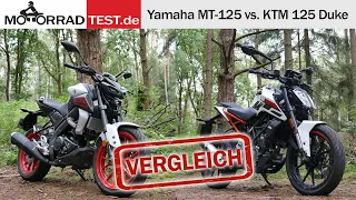 KTM 125 Duke vs. Yamaha MT-125 | Vergleich der beliebten 125er-Nakeds