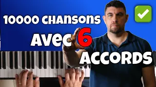 Jouer 10000 chansons au piano avec ces 6 accords (vidéo 10000 abonnés Youtube)