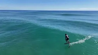 Prone Foil surfing  Kauai