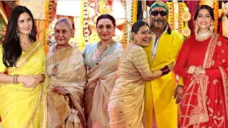 Katrina Kaif, Rani Mukerji, Jaya Bachchan, Kajol, Jackie Shroff, Sonam Visit Maha Navami Durga Puja