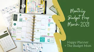 💸 March 2021 Budget Planner Set-Up 💸 // @thebudgetmom + @TheHappyPlannerChannel