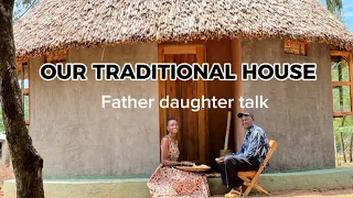 African Village Traditional House inspired by my great grand father /Organic Village Life / Hut Tour