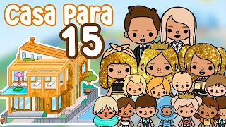 CASA para FAMILIA MILLONARIA de 15 en Toca Life World | Sol Games