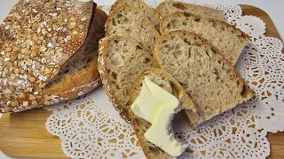 Хлеб На Закваске. Овсяный