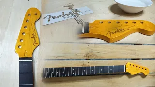 DIY Guitar Headstock Decal Installation