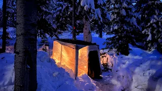 A WEEK IN THE TAIGA | BUILDING A STRETCH FILM SHELTER / -40°C