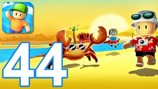 Stumble Guy‪s‬ - Gameplay Walkthrough Part 44 - New Map: Crab's Landing (iOS, Android)