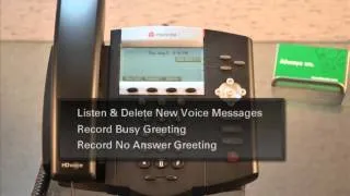 Polycom -- How To Set Up Voicemail