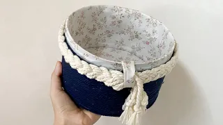 I MADE THIS OUT OF A PLASTIC BUCKET !!! 😍 DIY | STORAGE BASKET IDEA