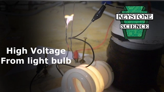 High Voltage from Fluorescent Bulb