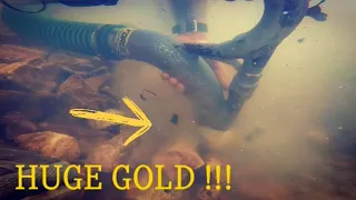 GOLD DREDGING WITH MASSIVE GOLD CLEAN UP AND A NUGGET FIND!!!