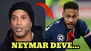 OLHA O QUE RONALDINHO FALOU DE NEYMAR E PSG 😯