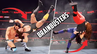 All Brainbuster Variations in WWE 2K22 (More Than 20 Moves)