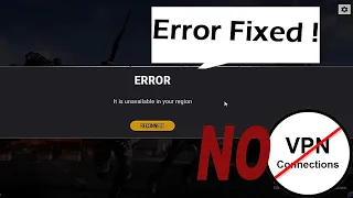 FIX Server Is Unavailable In Your Region, Server Busy Errors in PUBG PC Lite WithOut Any VPN