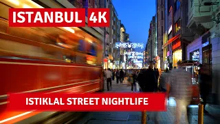 Istiklal Street Walking Tour | Nightlife In Istanbul City 10September 2021|4k UHD 60fps