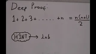 Deep Proof: Sum of n natural numbers