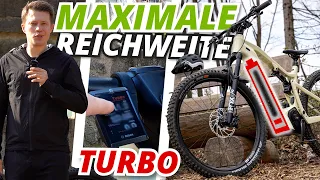 eMTB REICHWEITE im TURBO-MODUS - So weit kommst du mit 750 Wh im GELÄNDE! 🚵🏼