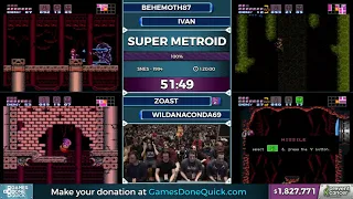 AGDQ 2017 benefitting the Prevent Cancer Foundation   Super Metroid    gamesdonequick   #Super Metro