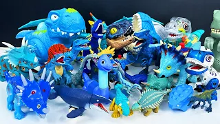 Bộ sưu tập khủng long xanh nước biển xanh dương - Dinosaur Collection In Blue