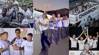 🏆 Real Madrid Bus Parade Celebration After Winning The 15th Champions League Trophy.
