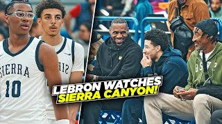 LeBron James & Scottie Pippen PULLED UP To Sierra Canyon! Bryce Cofield Showed Out with EASE!