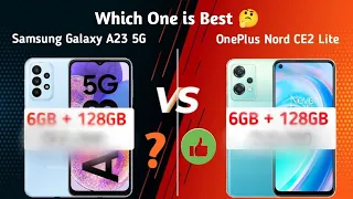 galaxy a23 vs onePlus nord ce 2 lite full comparison test