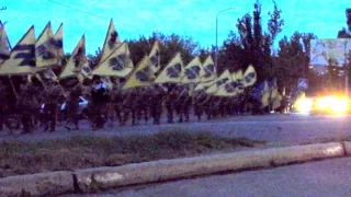 #АЗОВ Полк, Бердянск 05 05 хода, начало шествия