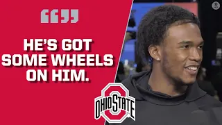 Garrett Wilson REVEALS who's faster between him and Chris Olave | NFL Combine | CBS Sports HQ
