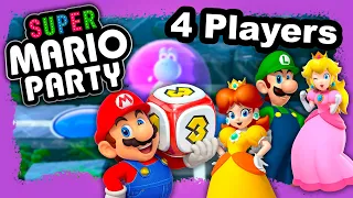 Super Mario Party: Whomp's Domino Ruins (4 players, 10 turns)