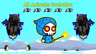 A to Z All Animals Evolution And The Epic Star Guardian Reaper (EvoWorld.io)