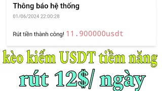 Dcoin kèo kiếm USDT tiềm năng uy tín kiếm 12$/ ngày | cách kiếm tiền online